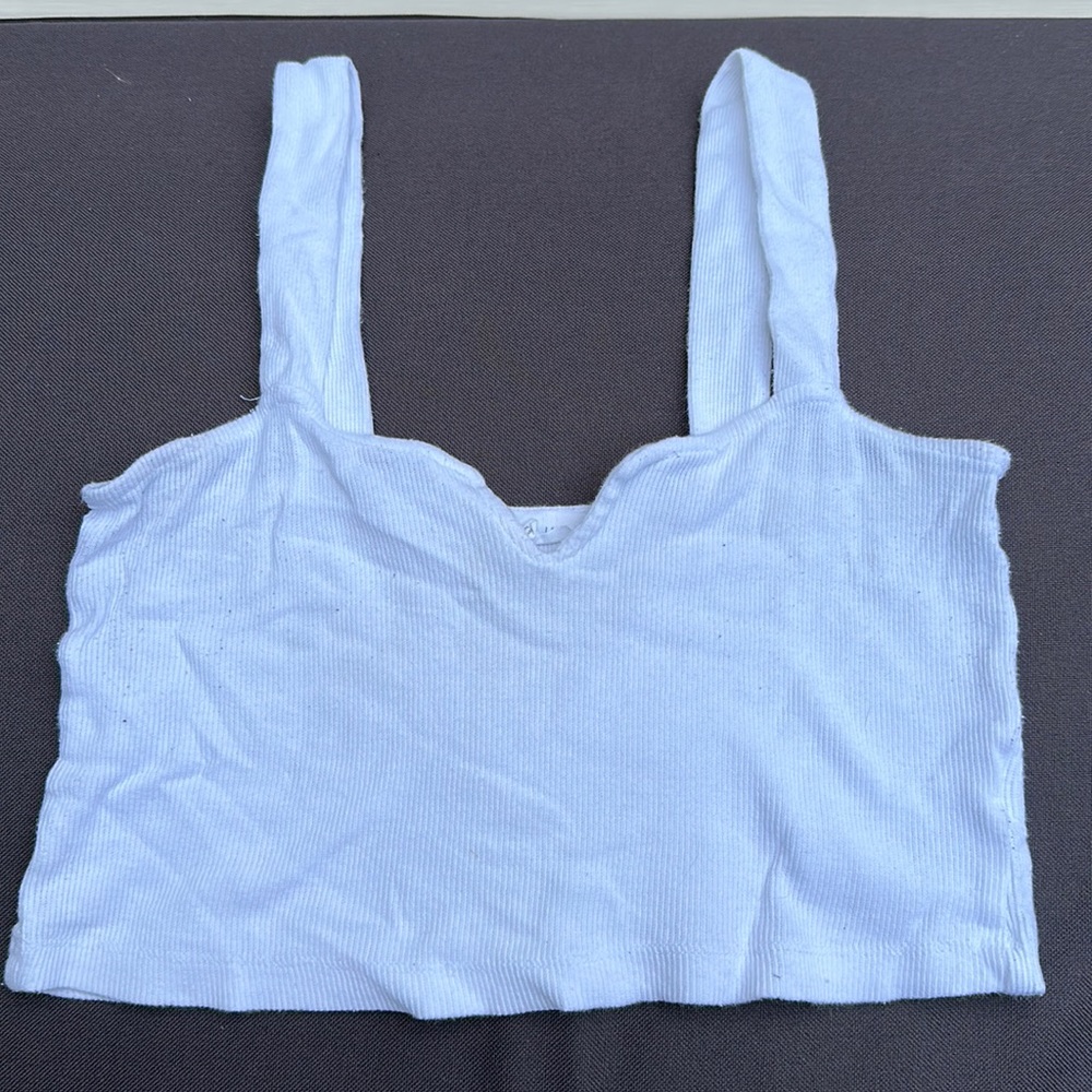 White crop top